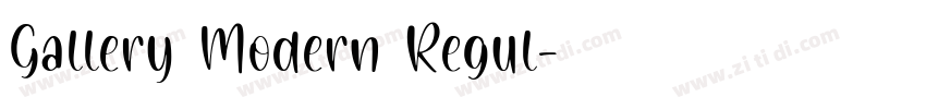 Gallery Modern Regul字体转换